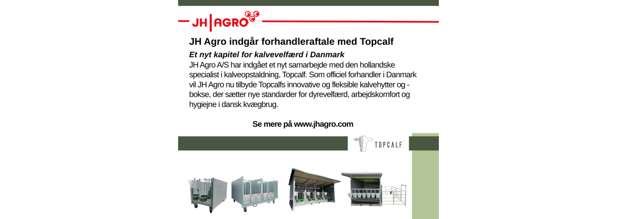 JH Agro indgr forhandleraftale med Topcalf