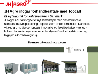 JH Agro indgr forhandleraftale med Topcalf