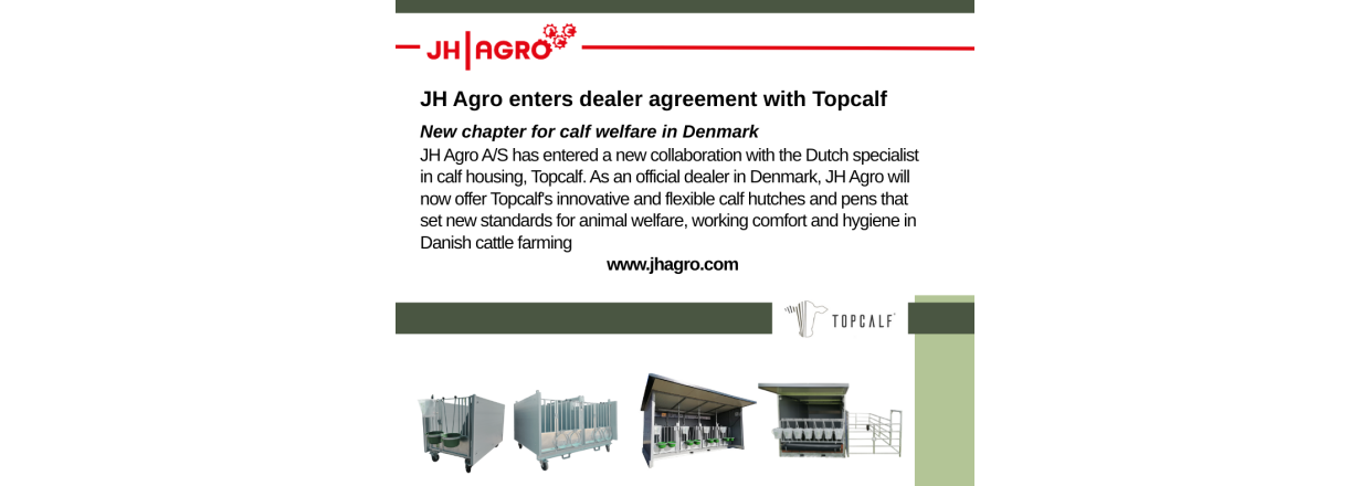 JH Agro indgr forhandleraftale med Topcalf